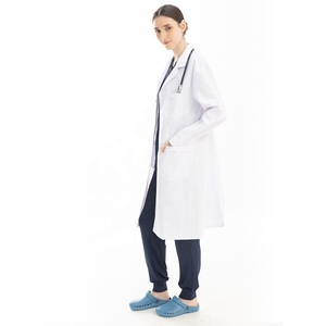 Blouse de laboratoire médicale épaisse, multi-poches, vêtements de protection pour <span class=keywords><strong>la</strong></span> <span class=keywords><strong>recherche</strong></span> <span class=keywords><strong>clinique</strong></span> et les environnements éducatifs - Product Image 4