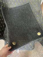 Alfombrilla de Coche Personalizada Antideslizante de Doble Capa de PVC y Cuero para Todo Clima, OEM ODM, para Toyota Prado/BMW/HONDA