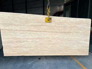 <span class=keywords><strong>Travertin</strong></span> Super Blanc d'Italie, <span class=keywords><strong>Travertin</strong></span> Blanc Ivoire, Pierre Naturelle Polie, Dalle de Marbre <span class=keywords><strong>pour</strong></span> Mur et Sol - Product Image 3