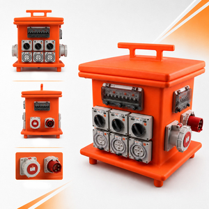 ปลั๊กไฟฟ้าคุณภาพสูง 400V <span class=keywords><strong>32A</strong></span> แบบรวมปรับแต่งได้ 12/24/36 ช่อง สีส้มดำ กล่องจ่ายไฟ 3 เฟส พร้อมใบรับรอง SAA - Product Image 6