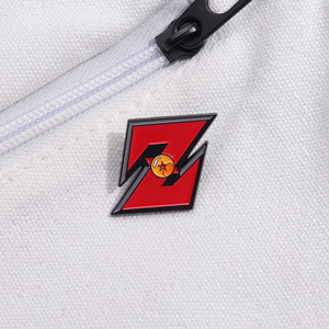 Insignia de decoración de moda con estilo de dibujos animados con letras rojas Z, bolso versátil, accesorio de ropa, Metal pintado a mano, nueva <span class=keywords><strong>película</strong></span> - Product Image 4