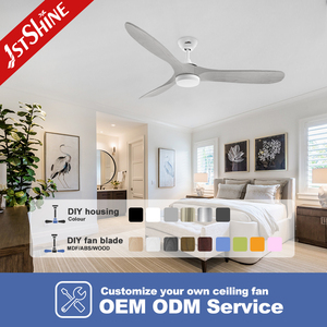 1stshine <span class=keywords><strong>LED</strong></span> ventilateur de plafond contemporain bois OEM couleur silencieux DC moteur ventilateur de plafond avec lumière <span class=keywords><strong>led</strong></span> - Product Image 4