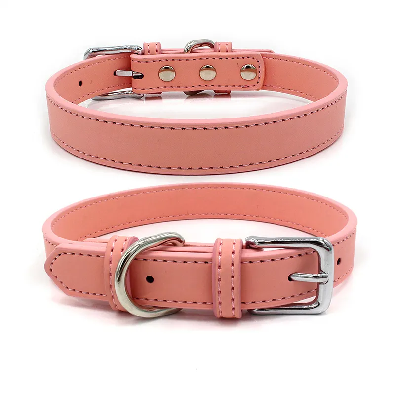 Comfortable Skin Feel PU Leather Pet Collar Small and Medium Dog Collar Pet Collar