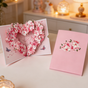 Venta de Fábrica, Tarjeta de San Valentín 3D Pop-up, Tarjeta Pop-up con Corazón, Tarjetas de Agradecimiento - Product Image 5