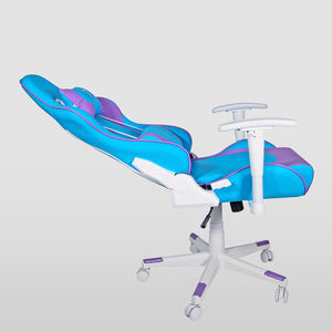 Chaise pivotante ergonomique moderne et résistante Repose-pieds Haut-parleurs Gaming Video Office Desk Chair Bluetooth Music Metal Construction - Product Image 3