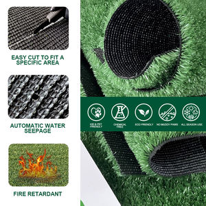 Rouleau de <span class=keywords><strong>gazon</strong></span> artificiel paysager de 15 mm, tapis de pelouse sans danger pour les animaux domestiques, pour l'intérieur et l'extérieur, vente en gros - Product Image 4