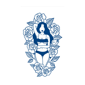 BXTAT GZ223to228 semipermanente azul Genipa jugo tatuajes papel geométrico <span class=keywords><strong>Lobo</strong></span> tiburón estrellas Luna señora diseños de <span class=keywords><strong>flores</strong></span> - Product Image 6