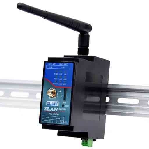 ZLAN9809M Industrial 4g Router 4g Lte Modem Wifi Router with Sim Card Small Size Din ZLAN9809M-E