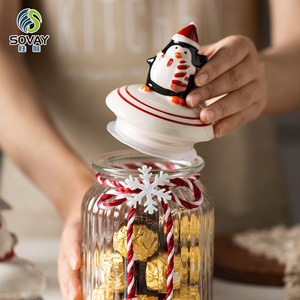 Package <strong>Container</strong> Wholesale Custom <strong>New</strong> Products Christmas Ornament Present Glass sealed Jar Other Christmas Decoration Supplies - Product Image 4