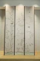 Panneaux muraux en soie imperméables personnalisés de luxe pour salle à manger et salon, revêtement intérieur moderne