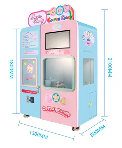 Commerciële Suikerspin Machine Maker Professionele Volautomatische Vending Suikerspin Machine Voor Verkoop