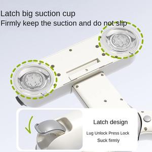 Supporto <span class=keywords><strong>Pieghevole</strong></span> da Parete per Vasca da Bagno per Neonati, Sedia da Doccia Regolabile con Braccioli e Ventosa per il <span class=keywords><strong>Bagnetto</strong></span> dei Bambini - Product Image 5