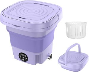 8L Capacity Portable Folding <b>Washing</b> <b>Machine</b> With 3 Modes Deep Cleaning for Underwear Portable <b>Washing</b> <b>Machine</b> Folding 8L <b>Mini</b> W - Product Image 1