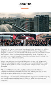 Filtro de café de aleación de aluminio ecológico estilo motor, con embudo para residuos de café y perforador manual - Product Image 6