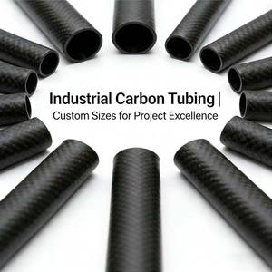 <span class=keywords><strong>Tube</strong></span> en fibre de carbone léger et haute résistance 500 mm 1000 mm 3K Noir mat - Product Image 2