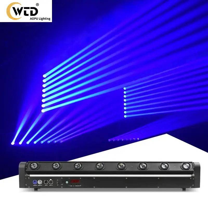 Bar DJ Disco Light 8 Eyes 8x10W RGBW Dmx 4in1 LED Pixel Beam Bar Moving Head Light For Concert Wedding Party