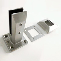 Accessoires réglables en acier inoxydable S304/316/2205 pour système de Balustrade de Balustrade en verre sans cadre