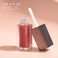 Emballages personnalisés en gros pour mini tubes de gloss à lèvres, marque privée, gloss rose repulpant