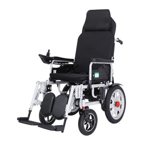 Fauteuil roulant électrique, moteur 500W, quatre roues, amortissement des chocs, pliable, léger, pour personnes âgées et handicapées - Product Image 5