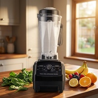Blender électrique multifonctionnel de haute qualité pour usage commercial et domestique, 2 L, avec 6 lames, 9 vitesses, pour usage hôtelier