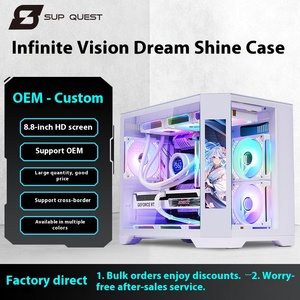Gabinete <span class=keywords><strong>de</strong></span> Computadora <span class=keywords><strong>de</strong></span> Escritorio MicroATX Dreamer Mid-Tower con Refrigeración por Agua, Panel Lateral <span class=keywords><strong>de</strong></span> Vidrio Panorámico, Construcción <span class=keywords><strong>de</strong></span> Metal, en Existencia - Product Image 2
