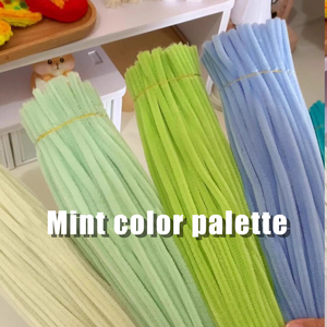 ไม้ทำความสะอาดท่อ DIY สีสันสดใส 100 ชิ้น แบบหนา 8 มม. แบบกำมะหยี่หนา 9 มม. ยี่ห้อ Liapu En Sticks สี<span class=keywords><strong>แดง</strong></span>สด แบบยืดหยุ่น - Product Image 6