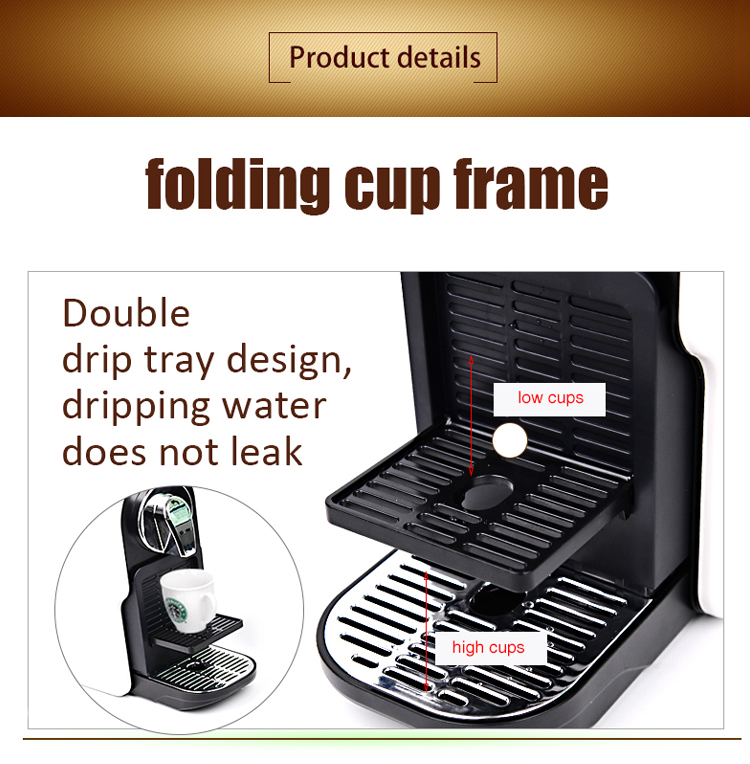 Multi Portable Capsule Coffee Machine Italian Commercial Home Coffee Machine Semi-Automatic Coffee Maker Machine