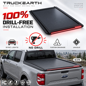 Cubierta Retráctil Rígida LED SuperCrew para Ford Maverick, para Caja de Camioneta de 4.5 pies, Cubierta de Aluminio para Caja de Camioneta - Product Image 1