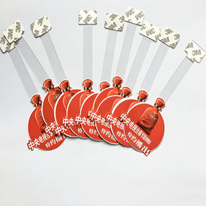 Venta al por mayor supermercado PVC tienda de conveniencia diseño personalizado publicidad estante pantalla Wobbler pegatina - Product Image 3