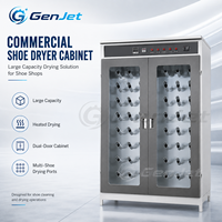 Gabinete Secador de Zapatos Comercial Compacto, Totalmente Automático, de Acero Inoxidable, con Capacidad para 10-30 Pares, Circulación de Aire Frío y Caliente, Deshumidificador