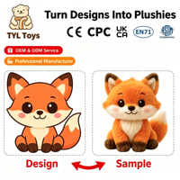 Usine de jouets en peluche personnalisés, conception 1:1, renard multi-animaux pour cadeau de rentrée scolaire, marchandises de marque OEM ODM