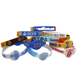 Pulsera de Silicona Impermeable con Bandera de EE. UU., Impresa con Serigrafía, Personalizable con Logotipo y Color, para Eventos, Fiestas y Promociones - Product Image 1