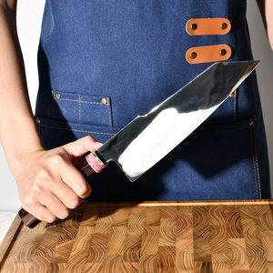 Cuchillo Japonés Kiritsuke de Cocina Extra Afilado de 8 Pulgadas, Hecho a Mano, de Acero Súper M390 con Alto Contenido de Carbono, con Mango de Madera de Serpiente - Product Image 3