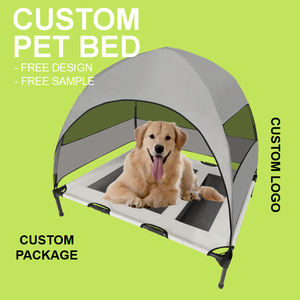 Aangepaste Fabriek Hoge Kwaliteit Verhoogde Hondenbed Verwijderbare Hoes Oxford Stof Moderne Stijl-Binnen/Buiten Nest Luifel Voor Blok - Product Image 3