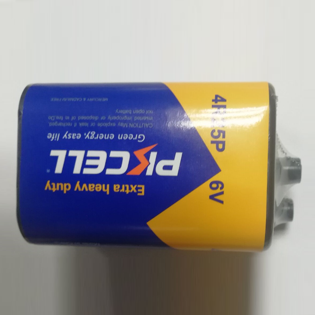 1pc/shrink,long-lasting Zinc Carbon 4r25 6v Battery 6v Heavy Duty Dry Primary Lantern Roadblock Warning Light Battery 4r25p