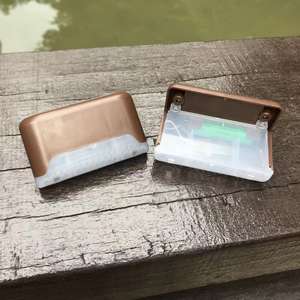 Водонепроницаемые садовые светильники для забора на солнечной батарее Уличные светодиодные ступени для террасы - Product Image 3