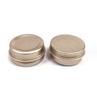 Boîte de conserve vide en aluminium de 10g 15g 30g 50g 60g 80g 100g 150g 6 oz en cuivre doré mat pot en aluminium contenant de baume à lèvres