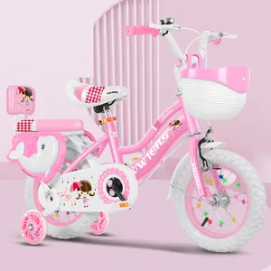 4-Rad-Baby 12 14 16 18 20 Zoll Kinderfahrrad Hello Kitty Kinderfahrrad Kinderfahrrad für 2-8 Jährige Kinder 9 -11 Jahre alt