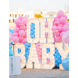 <span class=keywords><strong>Lettere</strong></span> Giganti in Acrilico con Luci LED da 4 Piedi per Rivelazione del Sesso del Bambino, Baby Shower, Matrimonio, Numero e Scritte Luminose - Product Image 4