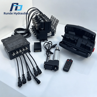 Vanne de commande directionnelle hydraulique multi-voies Runde, 11 GPM, port 1/4 pouce, télécommande sans fil pour camion pompe à béton