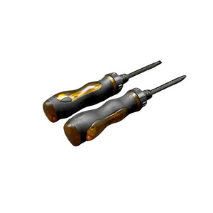 Transparent Telescopic Ratchet <b>Screwdriver</b> Flat Head Carbon Steel Industrial Grade Anti-Slip Handle Insulated Magnetic - Product Image 3