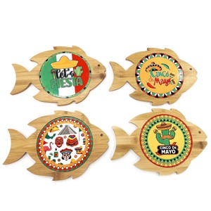 Napperon en céramique design OEM <span class=keywords><strong>Mexique</strong></span> Pyramide de Maya Cactus Let's Fiesta Vaisselle style porcelaine Sous-verres pour cadeaux souvenirs mexicains - Product Image 1