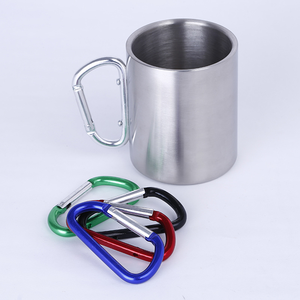 Stainless Steel Double Wall Vacuum Insulated 220/300ml Camping Tumbler Handle Lid Leak-Proof BPA Free for Outdoor Hiking Travel - Product Image 4