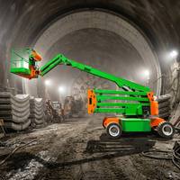Nacelle élévatrice articulée électrique hydraulique 20m en acier au manganèse pour traversée d'obstacles et travaux muraux verticaux CE