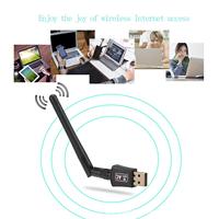 Mini adaptador WiFi USB de 600Mbps, banda Dual, 2,4G, 5GHz, tarjeta de red inalámbrica externa con unidad libre, receptor Wifi, antena, PC, portátil