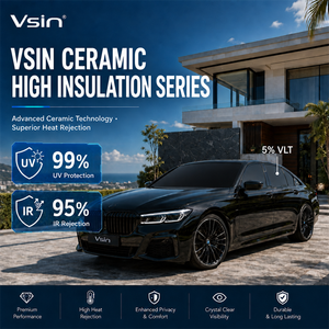 <span class=keywords><strong>Film</strong></span> teinté céramique pour vitres 5% VLT Série Noire Visibilité unidirectionnelle pour berlines de luxe Confort de conduite nocturne - Product Image 2
