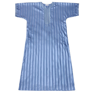 Thobe musulman simple, vêtement islamique Abaya, longue tunique Kaftan, <span class=keywords><strong>Roba</strong></span> arabe pour hommes avec poches zippées - Product Image 5