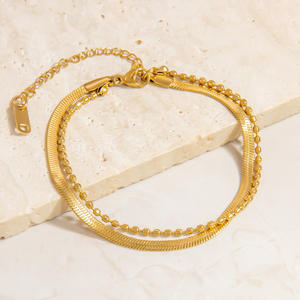 Stainless Steel <b>Bracelet</b> 18K <b>Gold</b> Plated Cuban Chain <b>Chunky</b> Link Fashion Jewelry Unisex <b>Bracelets</b> For Women Men - Product Image 4