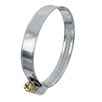 Collier de serrage à vis sans fin en acier inoxydable SS304 de type allemand pour tuyau d'échappement, largeur de bande 12 mm