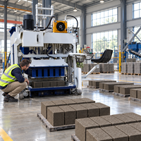 Machine mobile FL10-15 pour la fabrication de blocs de construction, machine à briques emboîtables, machine à fabriquer des blocs creux